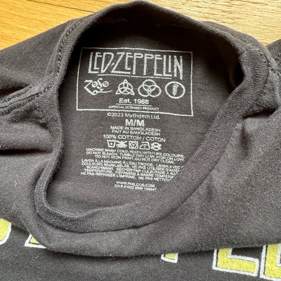 Vintage 1980 Led Zeppelin Graphic Black T
Shirt M - Picture 5 of 5